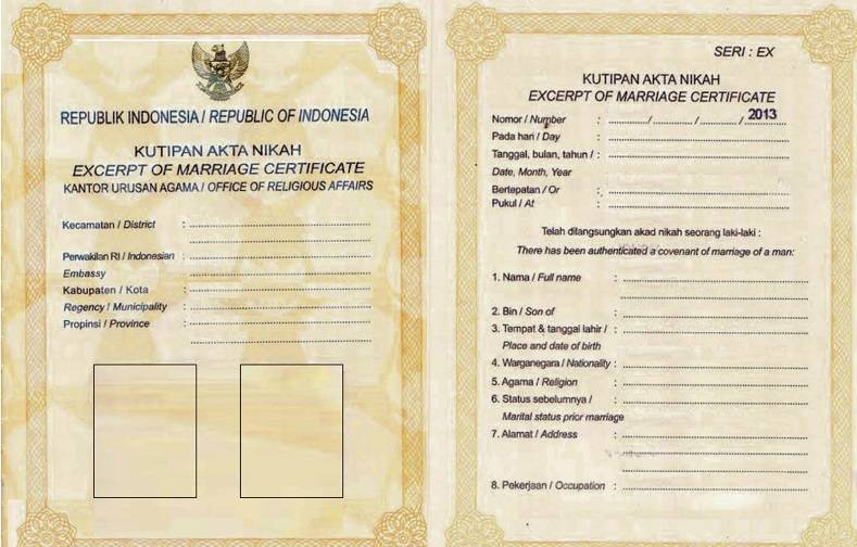 Urus Surat Nikah 